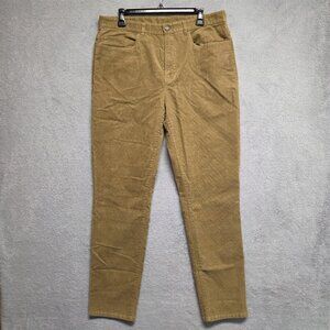 Straight Down Pants Mens 34x30 Brown Corduroy Smithson 5-Pocket Golf Casual